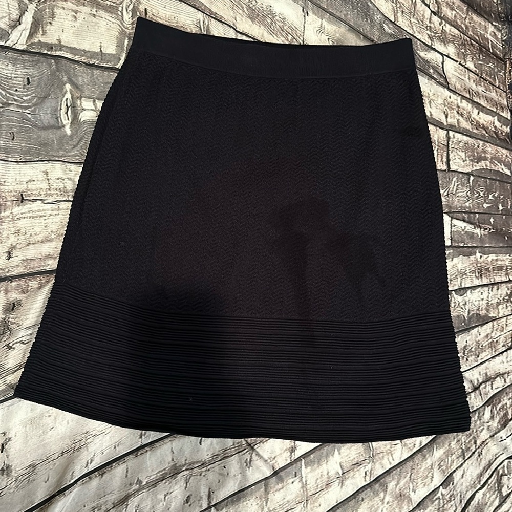 Cabi Medium Bon Voyage Navy Knit Skirt Style 290
